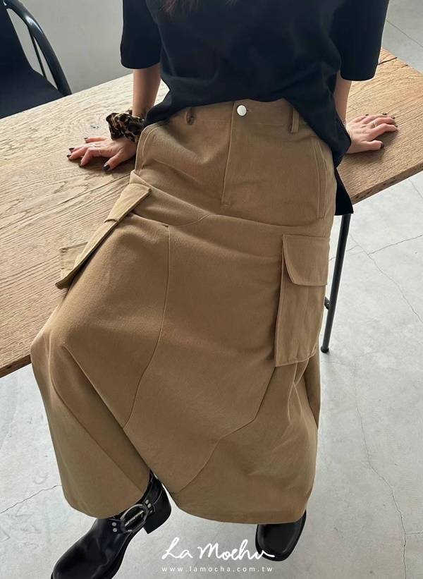 立體口袋工作傘裙